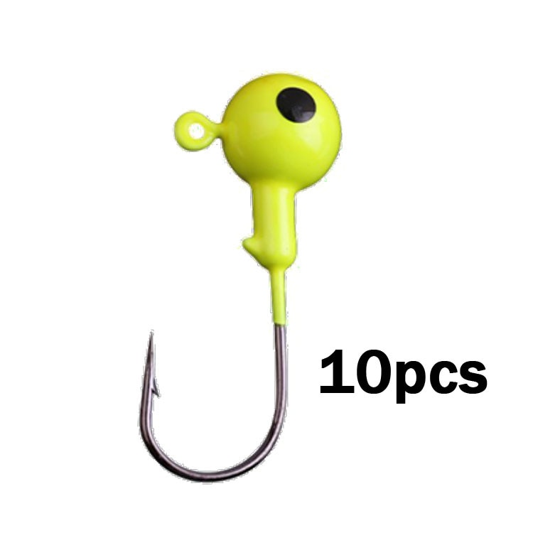 10pcs Jig Head Hook 3.5g 5g 7g 10g 12g 14g 18g Fishing Hook colored Jig Lure Hard Baits Soft Worm Fishing Tackle
