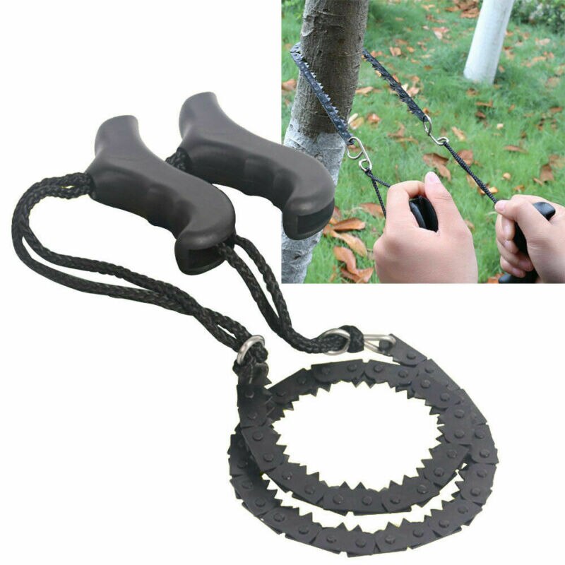 Woodworking Pocket Hand Chainsaw Heavy Duty Manganese Survival Wire Saw Camp Hike Outdoor Hunt Tool Cutter Camping Equipment
