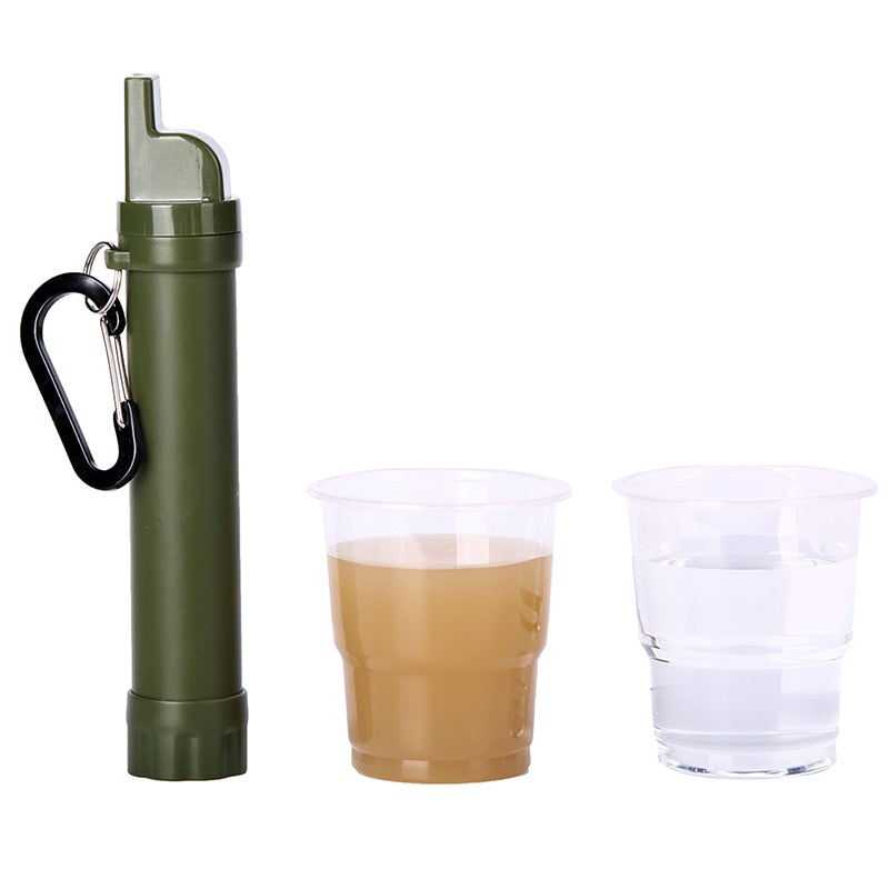 Portable Water Purifiers Outdoor Survival Water Filter Camping Camping Hiking Emergency Portable Outdoor Elements