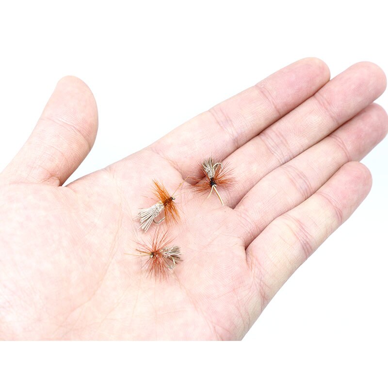 Royal Sissi PRO 5pcs two optional styles 14# horned sedge stimulator dry flies surface feeder fly fishing Grayling trout flies