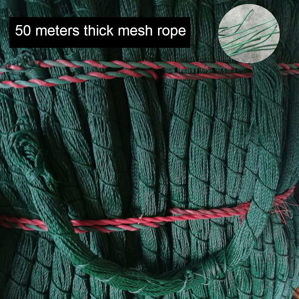 Nylon Fishing Net Small Mesh Firm Fish Mesh Trap Monofilament Gill Net Netting Outdoor Fishing Tackle Accessories