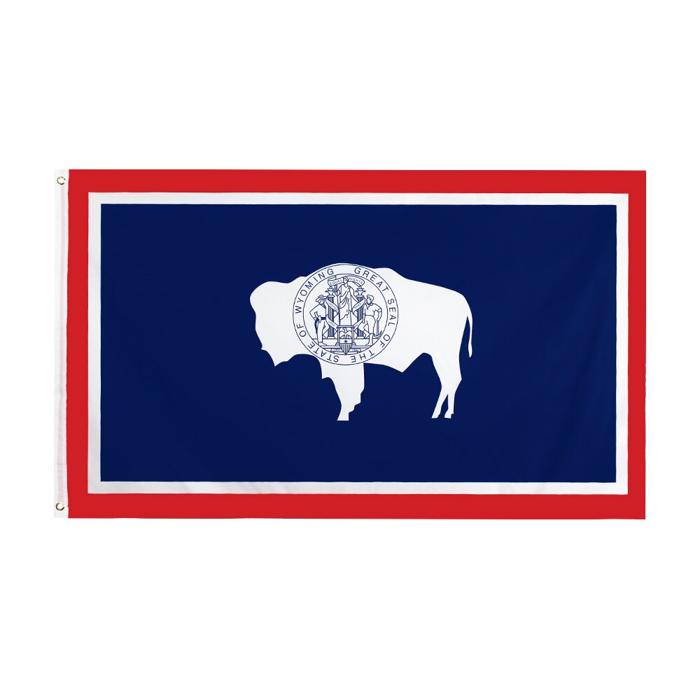 60X90 90X150cm  U.S. state Wyoming Flag For Decoration