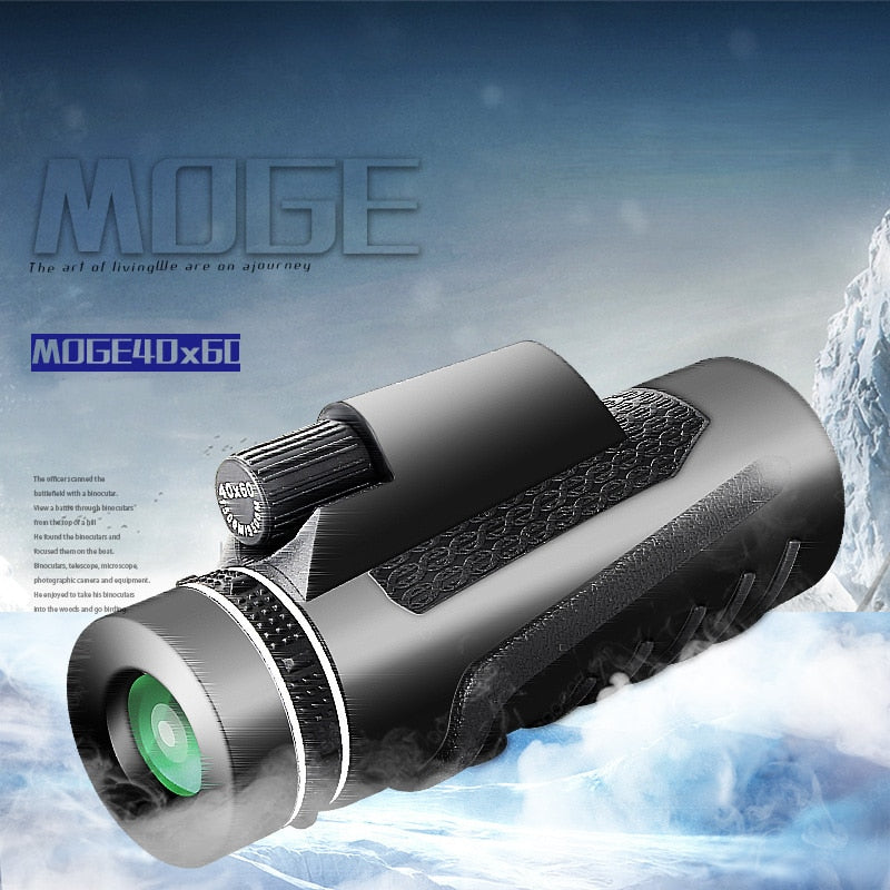 40*60 Powerful Monocular Telescope Lense Long Rang Prismatic Professional Scope Optics For Hunting Camping Tourism