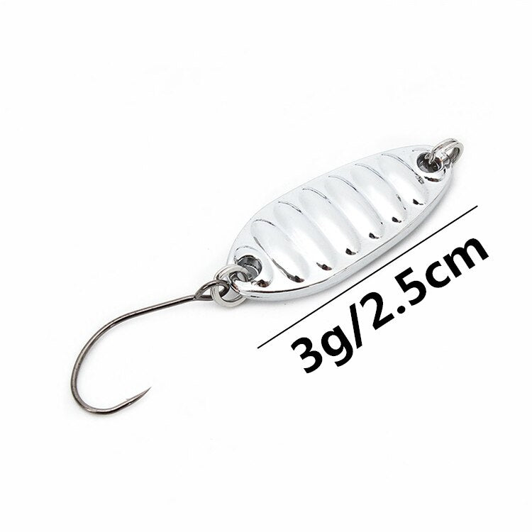 1pcs Metal Gold Sliver Spoon Lure Spinner 1.5G 3G 7G 10G 15G 20G Fishing Lures Sequins Hard Baits Bass Pike Fishing Tackle