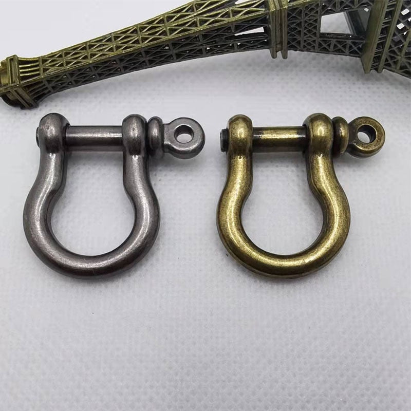 1/5/10Pcs Anchor Shackle Screw Pin For Outdoor Camping Survival Rope Bracelets O-Shaped Stainless Steel Shackle Buckle