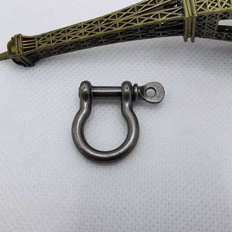 1/5/10Pcs Anchor Shackle Screw Pin For Outdoor Camping Survival Rope Bracelets O-Shaped Stainless Steel Shackle Buckle