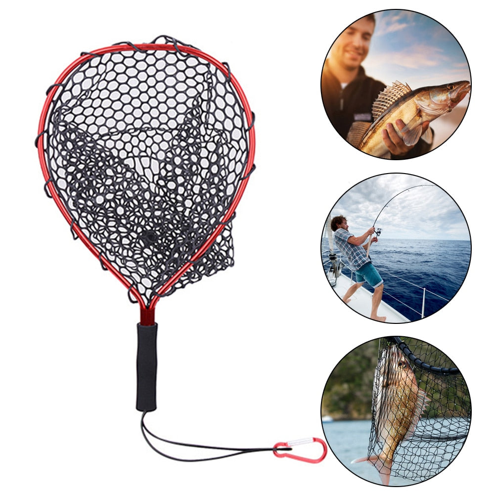 Ultralight Portable Aluminum Alloy Folding Fishing Net Fly Hand Dip Casting Net pesca Tackle Accessories Fishing Tank  hand Net