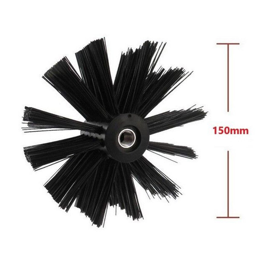 100/150mm Chimney Brush Dryer Vent Cleaning Brush Chimney Lint Remover For Chimney Dryer Pipe Fireplace Inner Wall Cleaning Tool