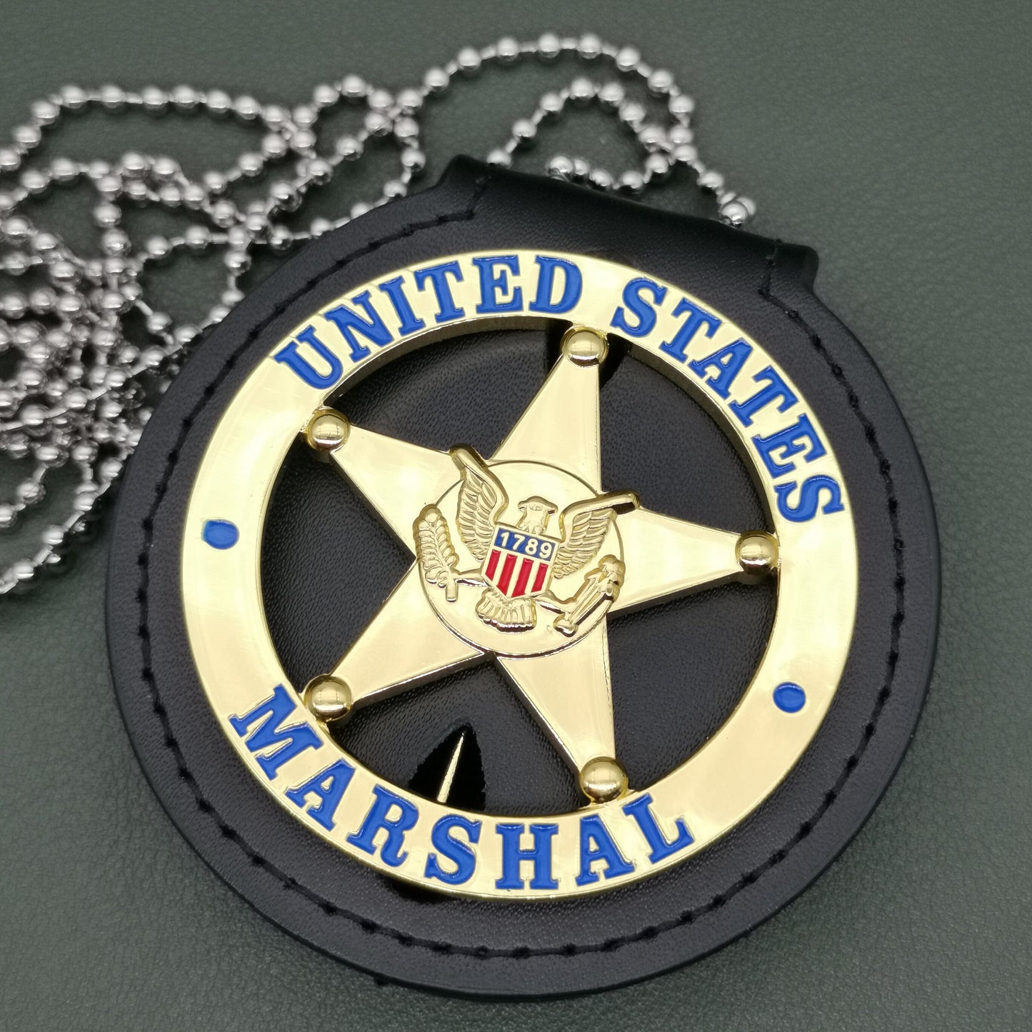 U.S. MARSHAL Federal Court enforcement Special Agent Badge  Halloween Gift Cosplay Detective Movie Prop 1:1