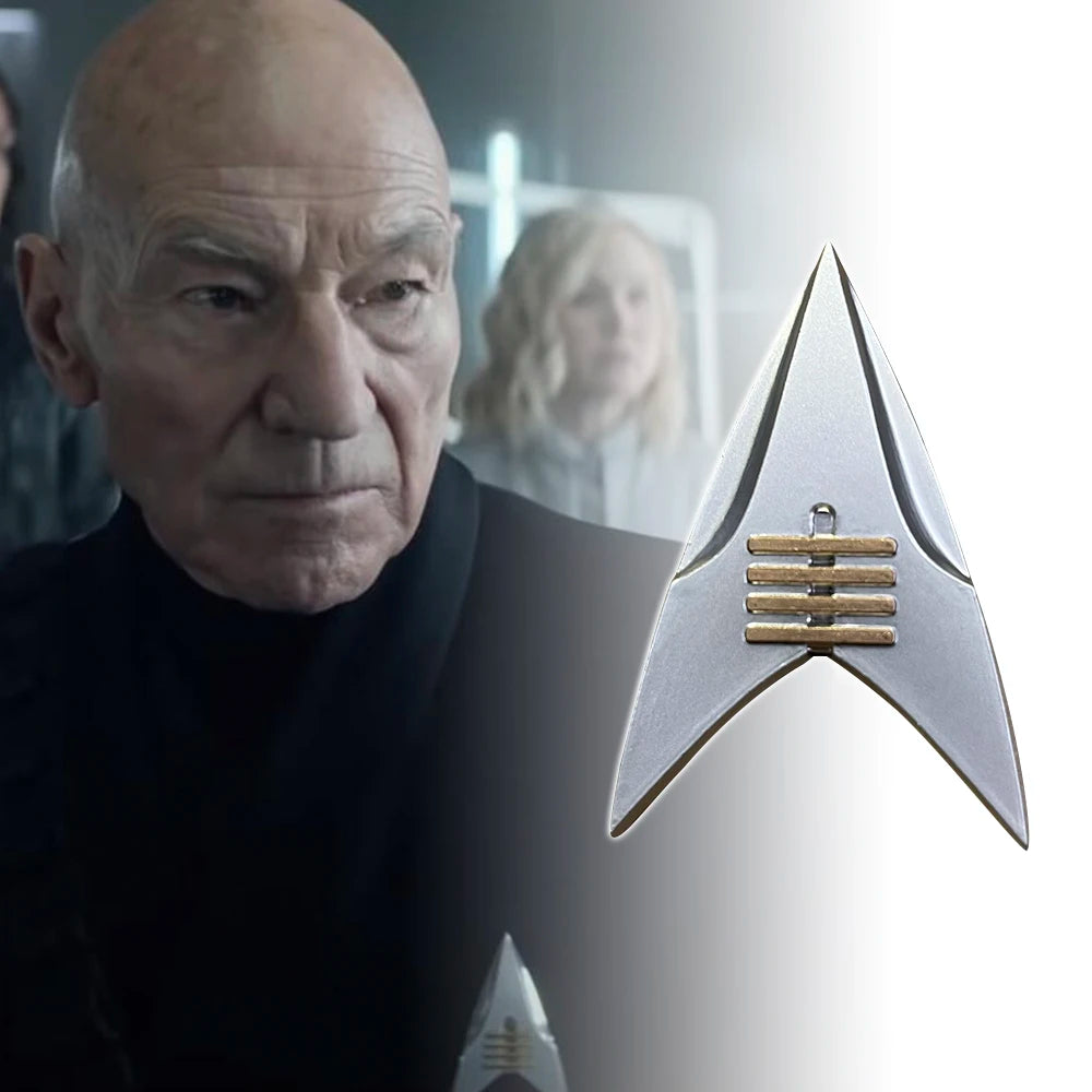 Star For Picard 2 Trek Badge Captain Commander Ensign Lieutenant Civilian Magnet Badge Brooches