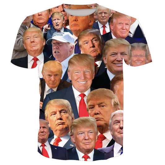 Usa Trump Expressions 3d Full Printed T Shirt Summer Men Tshirt Funny Tee Shirt Camiseta Hombre Men Clothes 2024 Homme T-shirt