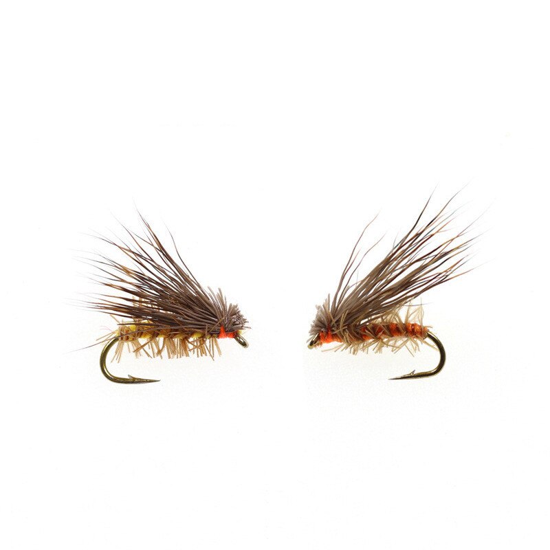 1PC New Realistic Nymph Scud Fly For Trout Fishing Artificial Insect Deer Hair Dry Bait Lure Simulated Scud Worm Fishing Lure