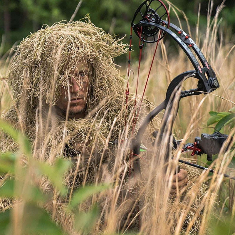 Hunting Secretive Woodland Ghillie Suit Aerial Shooting Sniper Green Clothes Adults Camouflage Military Jungle Multicam Clothing