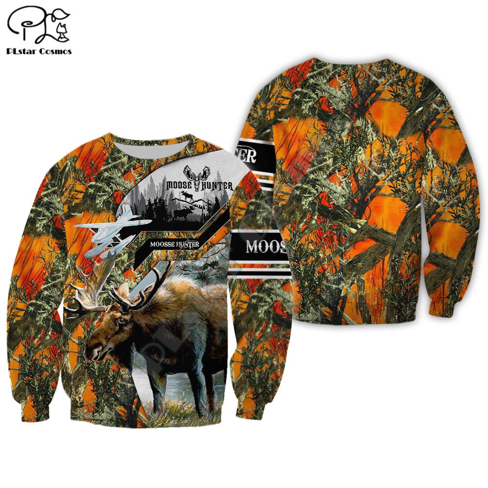 PLstar Cosmos Animal Camo Moose Hunting Hunter Causal Pullover NewFashion 3DPrint Zipper/Hoodies/Sweatshirt/Jacket/Men/Women s11