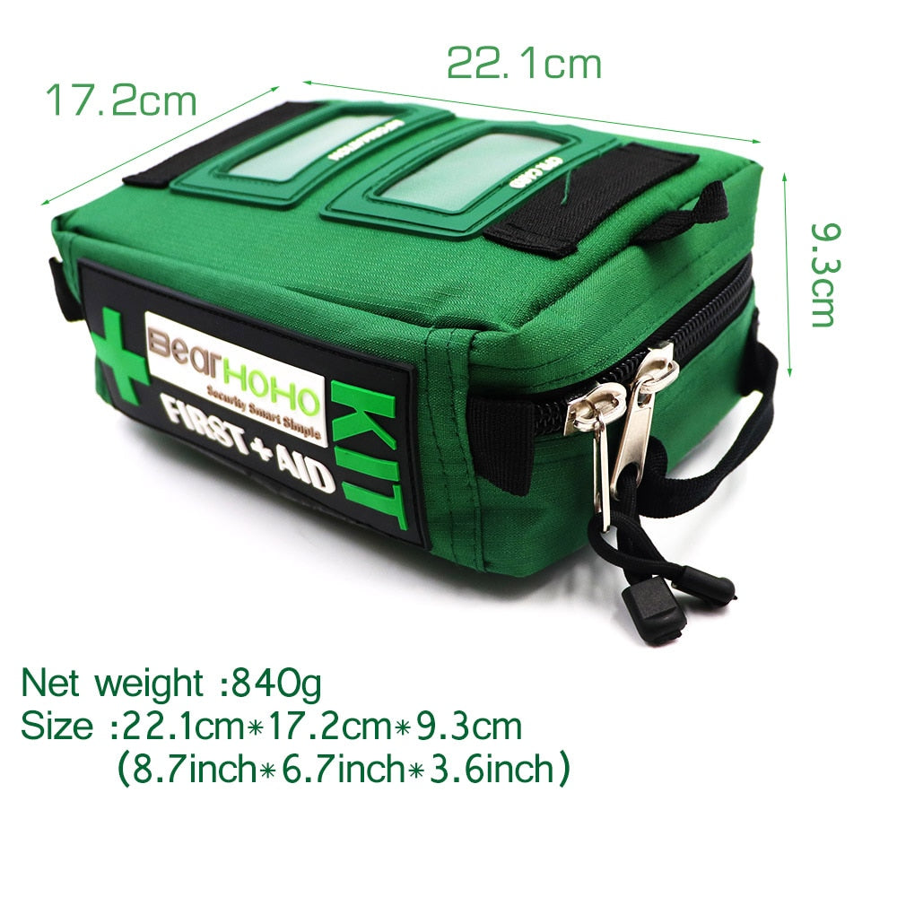 First Aid Kit Bag 3 Section Handy Lightweight Emergency Medical Rescue Outdoors Car Luggage School Hiking Survival Kit