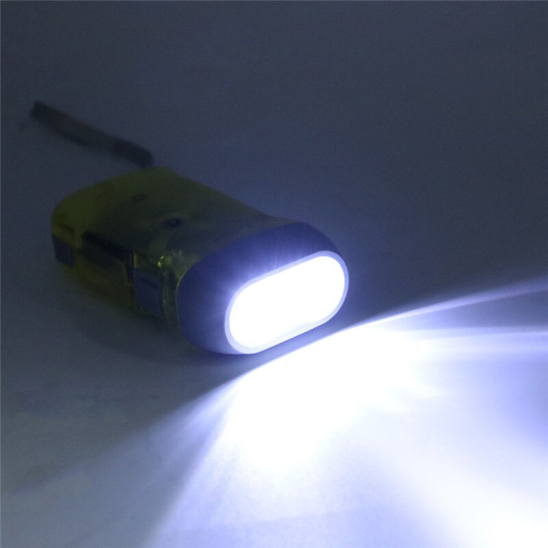 3 LED Hand Pressing Dynamo Crank Flashlight Torch outdoor Emergency Light camping equipment Survival Tools Random Color
