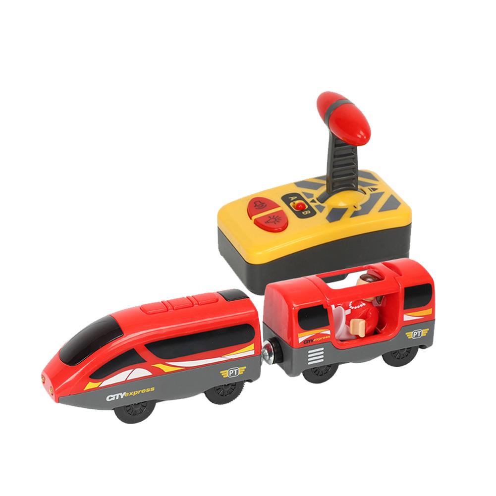 Kid Electric Remote Control Train Toy Magnetic Train Model Locomotive Plaything For Thomases Wooden Track Toys For Children