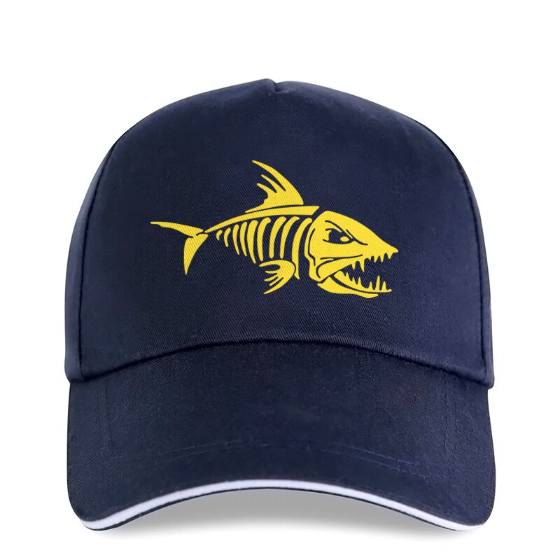 Fashion Fishing Print Baseball Caps For Women Men Cotton Adjustable Cartoon Fish Bones Snapback Trucker Hat