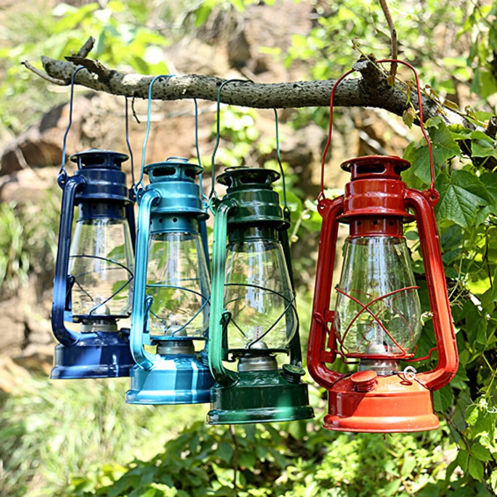 Outdoor Retro Kerosene Lamp For Camping Hiking Portable Travel Picnic Kerosene Lights Night Forest Adventure Survival Supplies