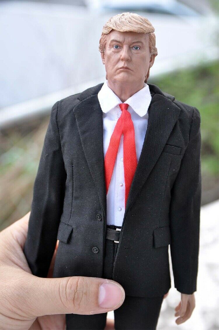 1/6 Trump Male Soldier Figure Clothes Suit Set &amp;Head &amp;Body Display Doll Models For Collection