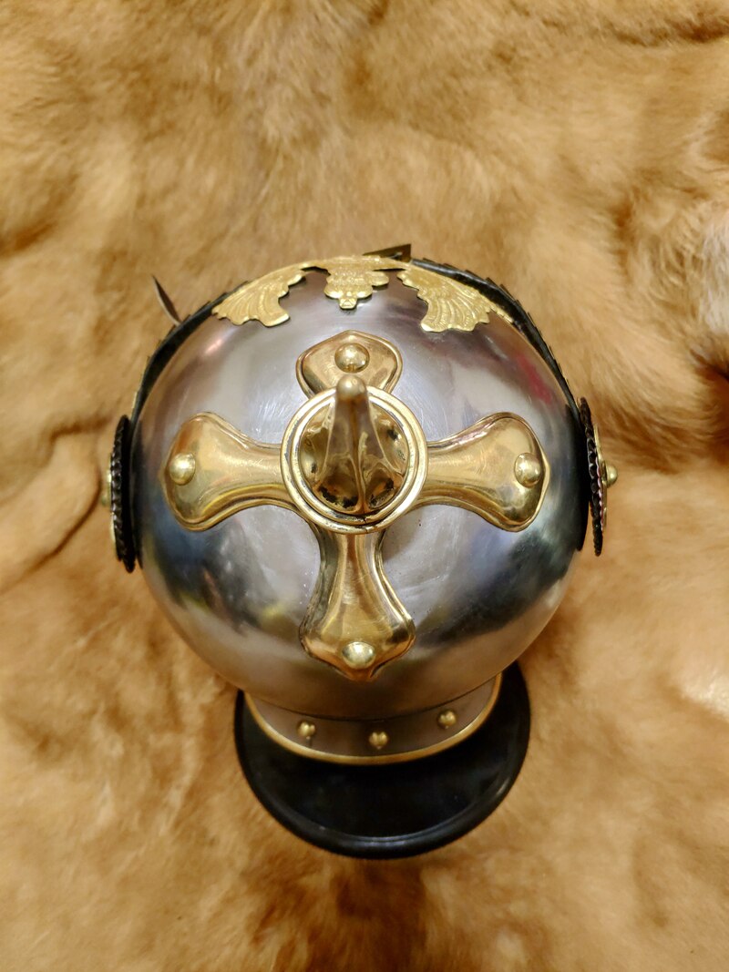 German World War I Prussian PICKELHAUBE Helmets Wearable Medieval knight helmet general mask WWII