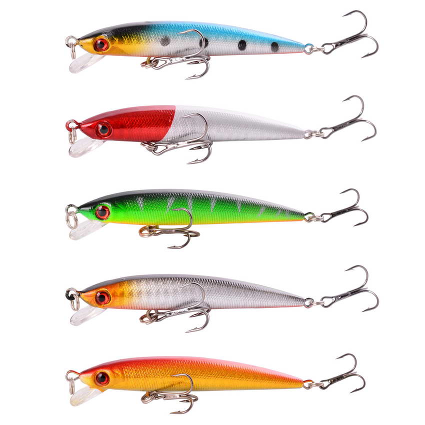 1pcs Minnow Fishing Lures 3D Eyes Artificial Hard Bait 8.8cm 6.1g Pesca Sinking Wobbler Crankbaits Carp Bass Tackle