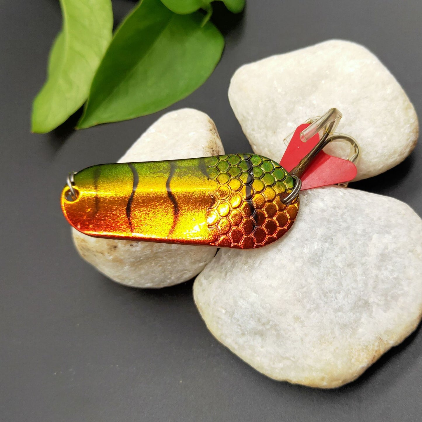2Pc Pesca Isca Artificial Bait Rainbow Trout Spoon 19g 5.5cm Metal Fishing Lure Spoon Lure For Trout Perch Pike Salmon Long Shot