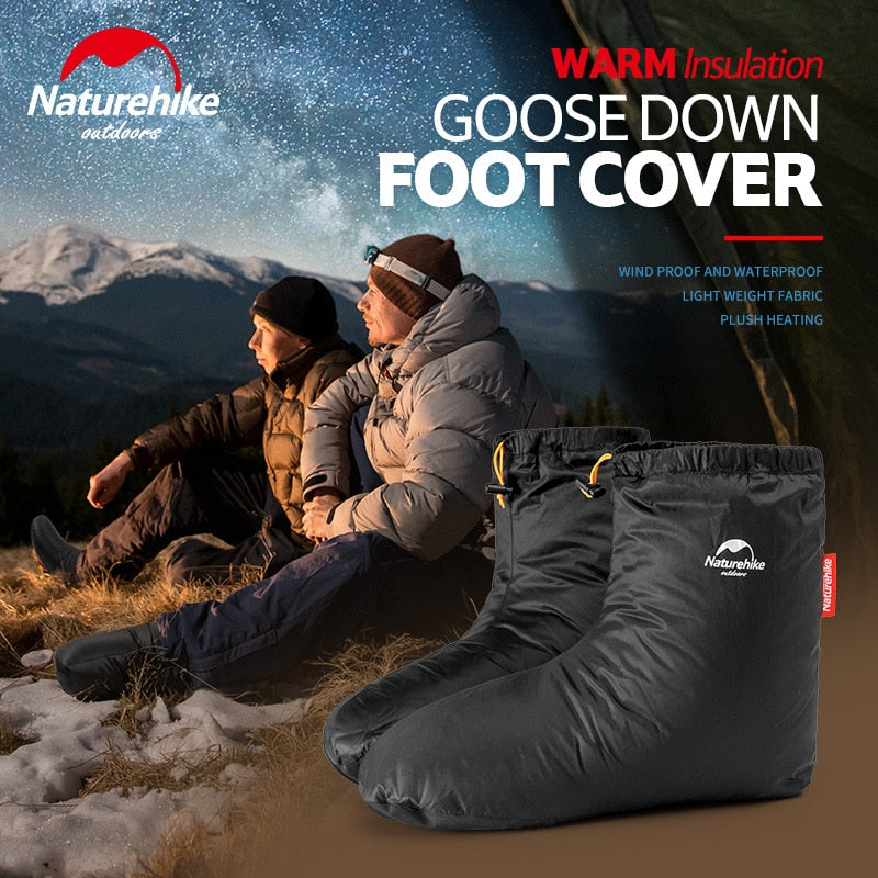 Naturehike Goose Down Slippers Ultralight Indoor Warm Long Journey Sleeping Bag Accessories Camping Outdoor 4.9