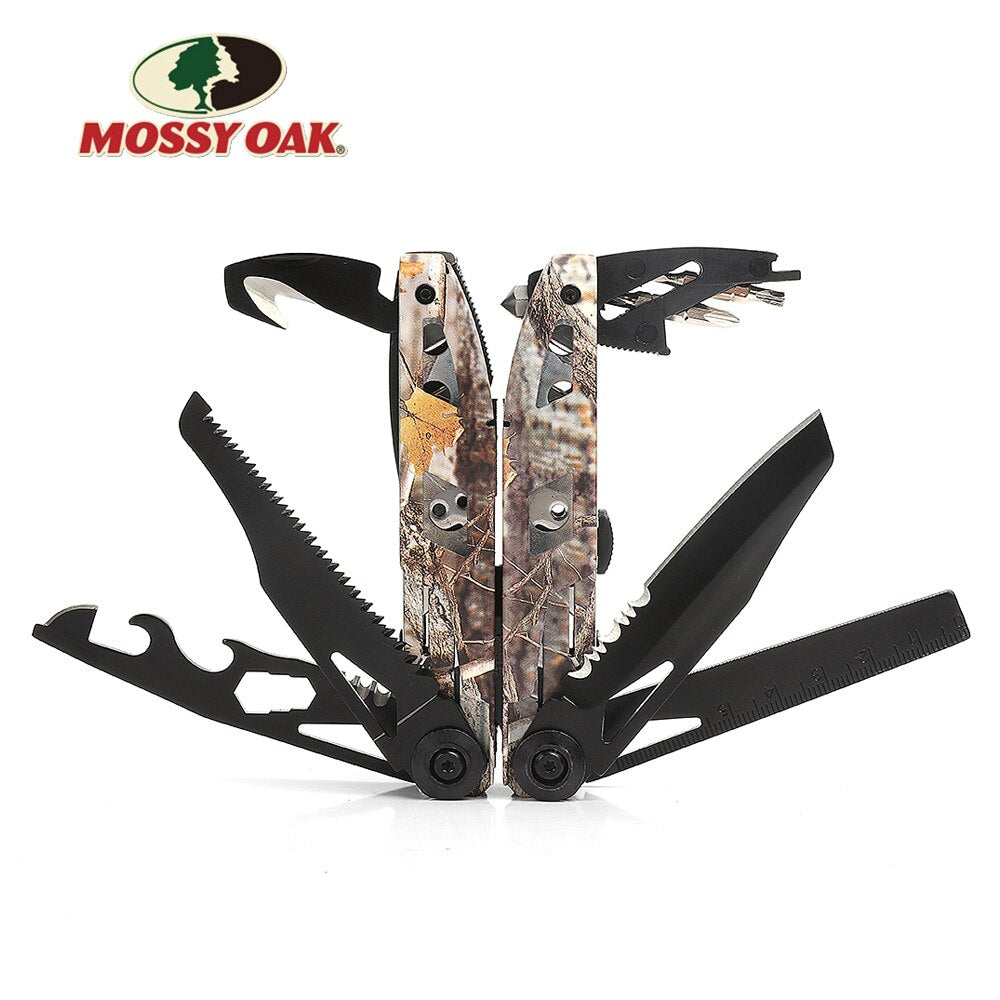 MOSSY OAK 21 in 1 multi plier wire stripper Folding Plier Outdoor camping Multitool