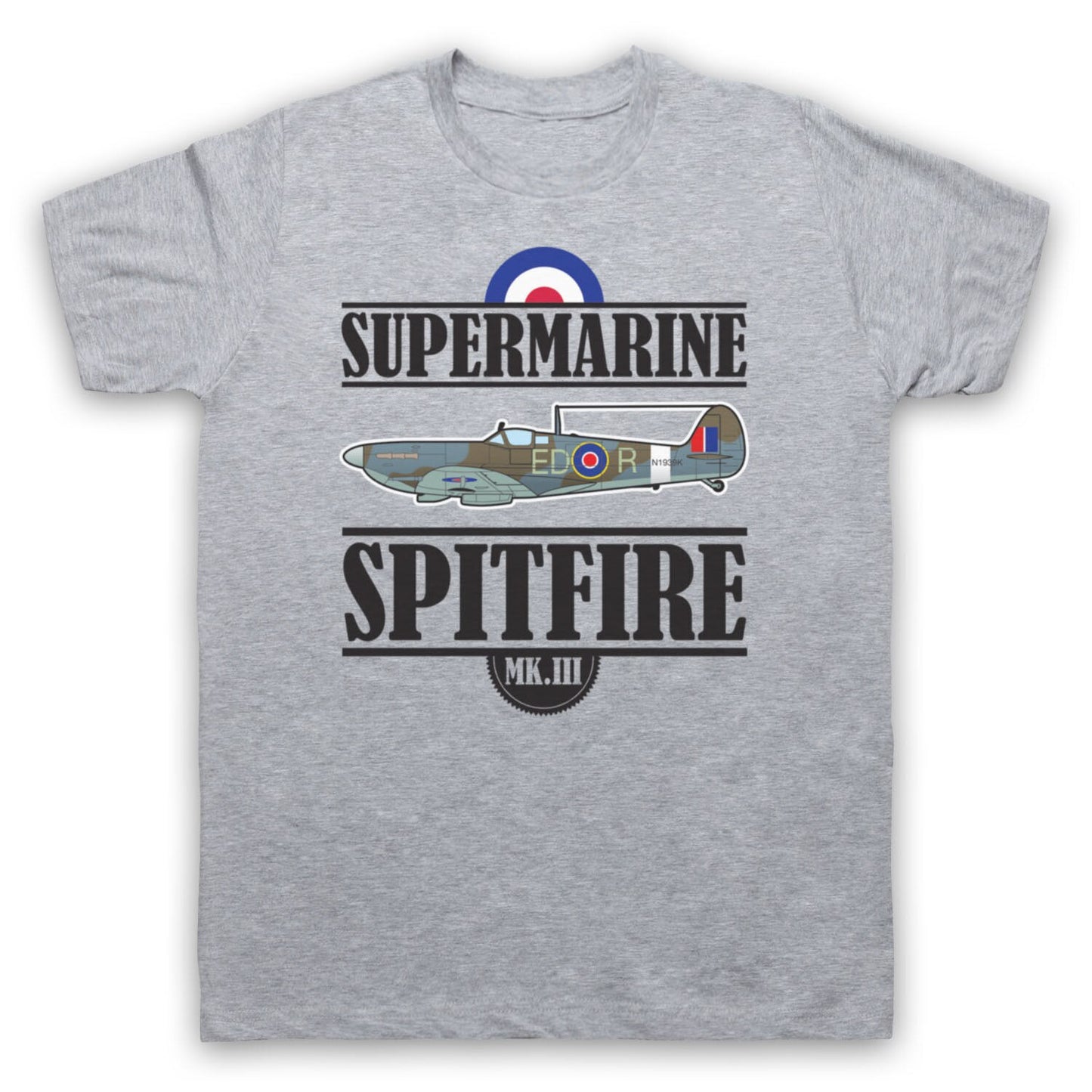 WWII Royal Air Force Supermarine Spitfire Fighter T-Shirt. Summer Cotton O-Neck Short Sleeve Mens T Shirt New S-3XL