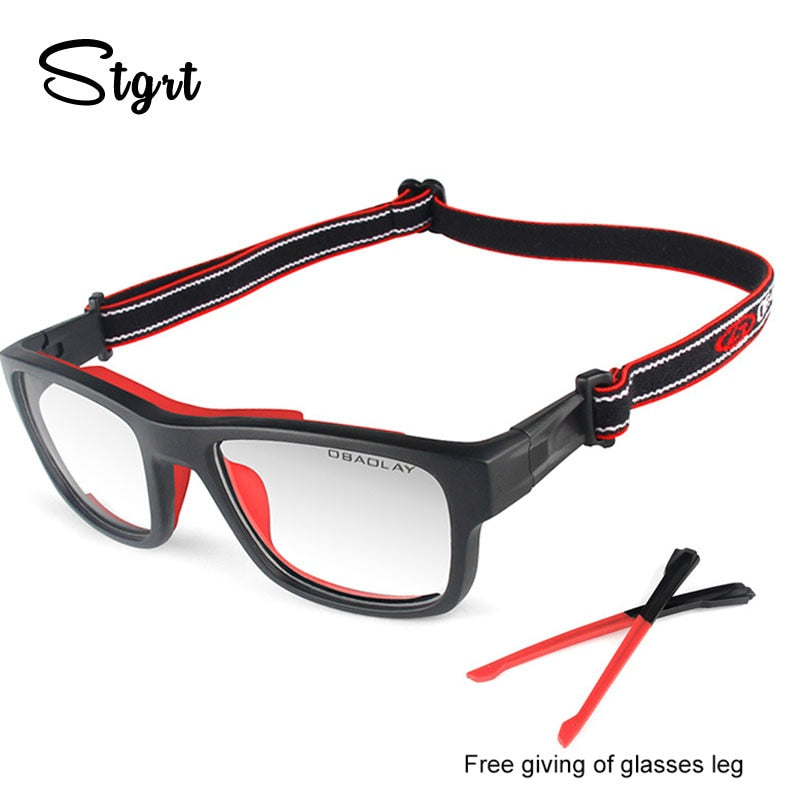 TR90 Football Goggles Outdoors Sports Training Protect Myopia Glasses for Men Women Safety Basketball Goggles