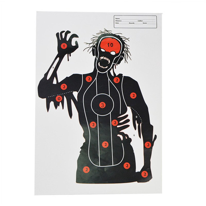 10/20pcs Archery Arrow Target Paper Arrow Field Point Shooting Practice Zombie Clown Target Paper For Bow Hunting Accessories