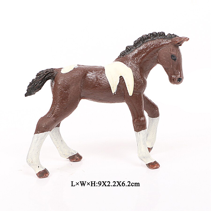 Farm Animals Horse Models Appaloosa Harvard Hannover Clydesdale Quarter Arabian Horse Action Figures one piece Education Kid toy