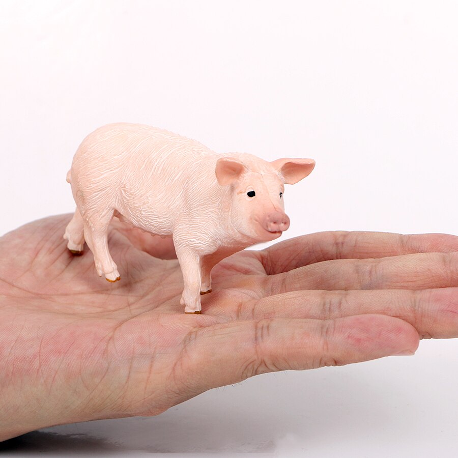 Realistic Plastic Farm Animal Pig animal Model Figurine Toys Set Educational Toys Decoration Party Home Decor toys for Kids