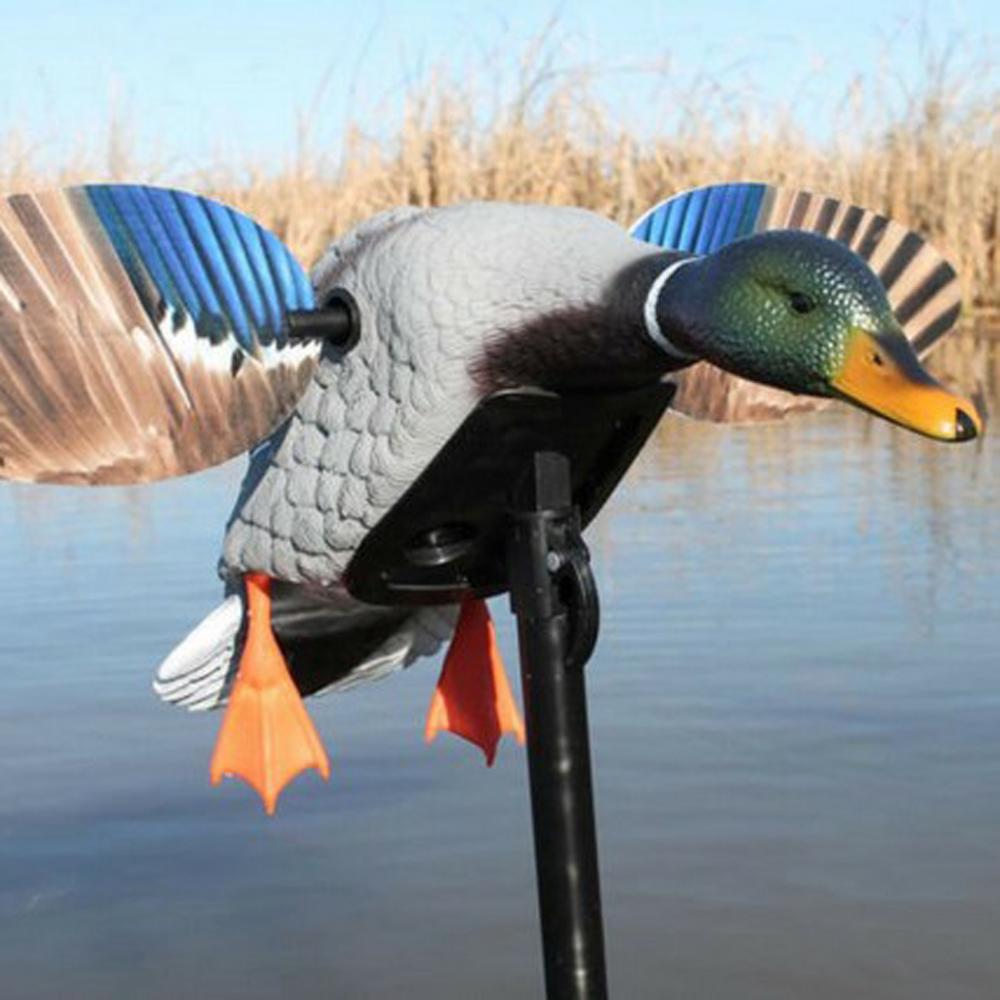 Realistic 3D Hunting Motion Duck Decoys Spinning Wing Duck Decoys with Remote Teal Garden Pond Decor Flying Mallard Drake Decoy