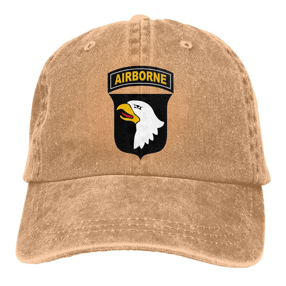 Adjustable Solid Color Baseball Cap 101st Airborne Division Washed Cotton ww2 WWII World War 2 Sports Woman Hat