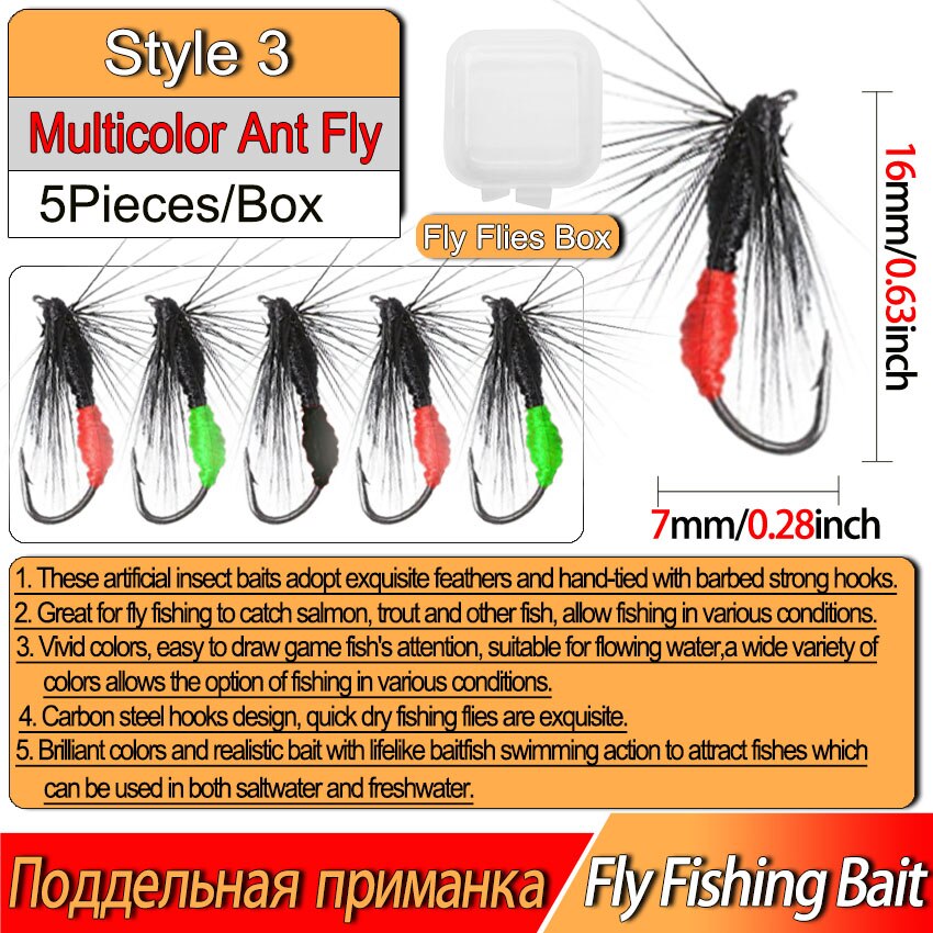 3/6Pcs Fishing Flies Realistic Nymph Scud Fly for Trout Fly Fishing Streamer Tying Artificial Lure Baits