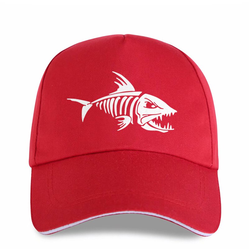 Fashion Fishing Print Baseball Caps For Women Men Cotton Adjustable Cartoon Fish Bones Snapback Trucker Hat