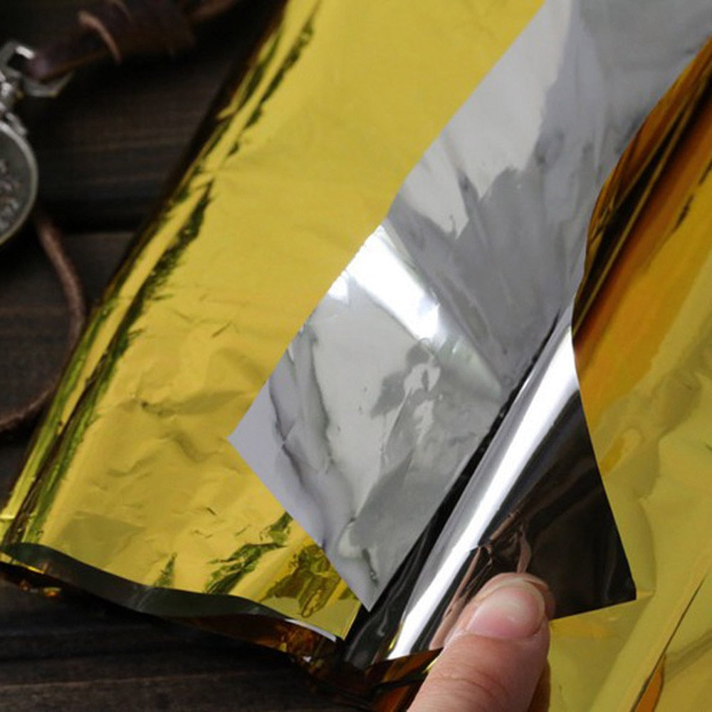 Hot Outdoor Waterproof Emergency Bag Insulation Disaster SOS Aid Life-saving Survival  Rescue Insulation Blanket Hike 210*140CM
