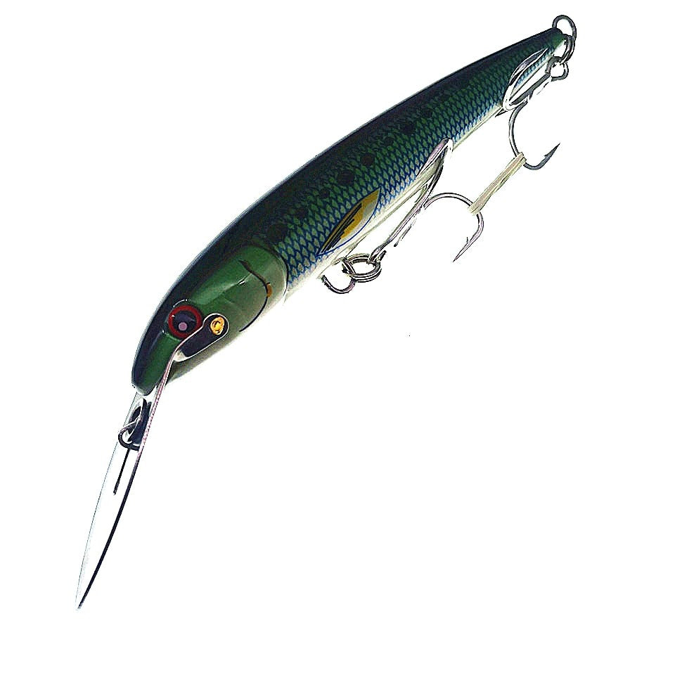 NOEBY 1PCS Big Minnow Fishing Lure 76g/22.5cm 4colors depth 6-8m Metal tongue Floating Lure Hard Bait