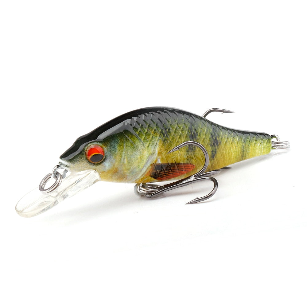 GOBASS 50/70/90mm Crankbait Fishing Lure Black Minnow Spinning Lures For Fishing Floating Wobbler For Pike Japan Artificial Bait
