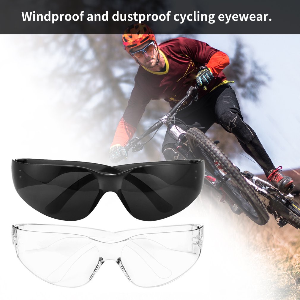 NEW Safety Potective Goggles Glasses Windproof Dustproof Eyewear Outdoor Sports Glasses Bicycle Cycling Glasses Anti Scratch