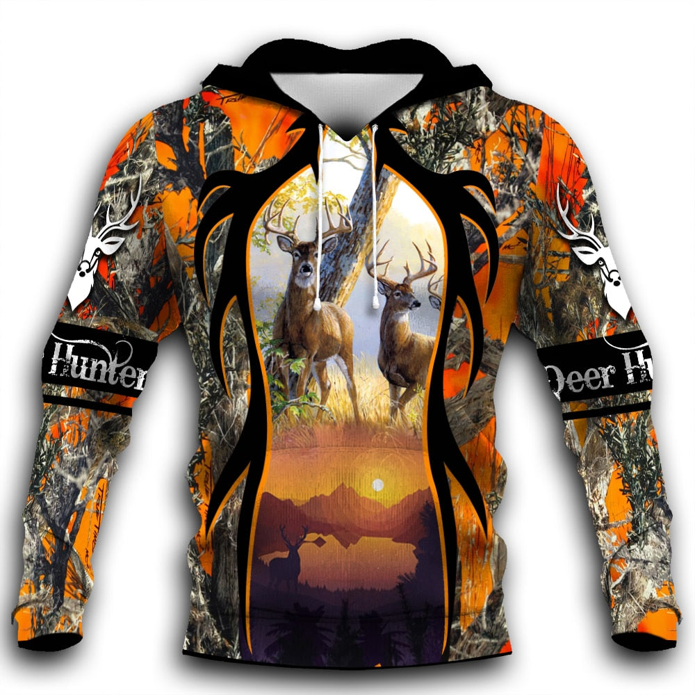 New Fun Forest Camouflage Hoodie Men Print 3D Hoodie Sweatshirt Sweater Men Hunting Pullover Unisex Hoodie oversized hoodie