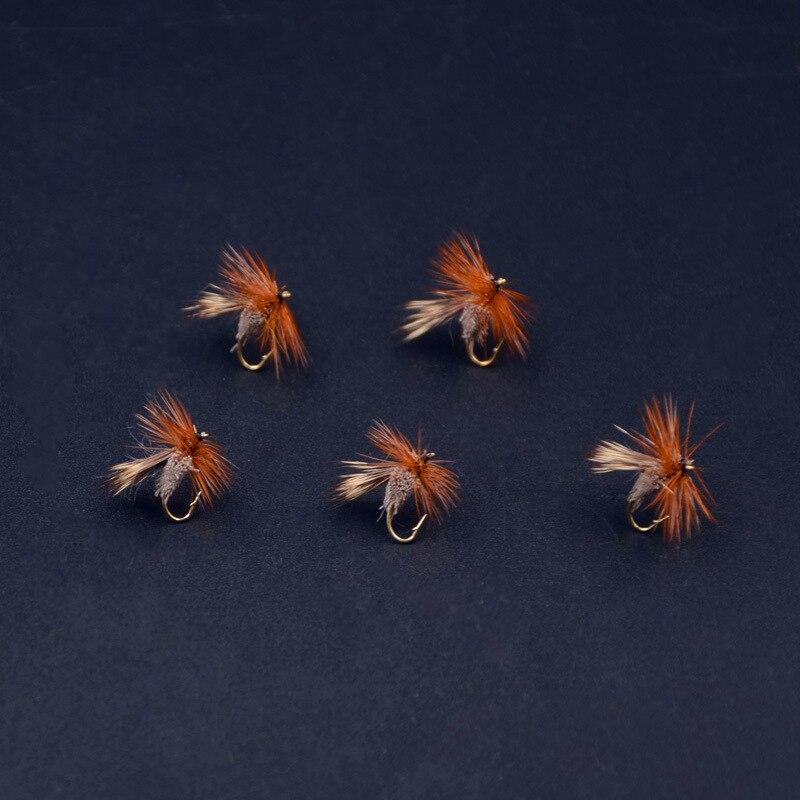 CONTEMPLATOR 5pcs 14# Deer Hair Sedge Dry Fly Trout Flies Good Versatile Pattern Floating Salmon Flies Fly Fishing Lures