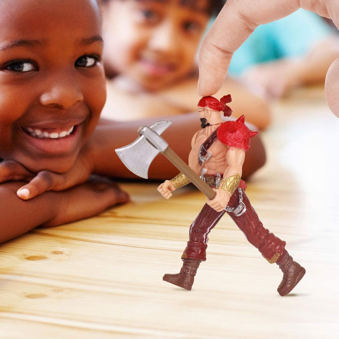 6 Pcs Pirates Action Figure Toy (Each 3.75 Inch Tall ), Great for Boys Kids as Birthday,Christmas Day, Carnival Fun Gift