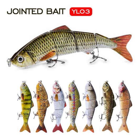 Hotsale 6.5cm/8cm/12cm Fishing Lure Multi Jointed Hard Bait Lifelike joint bait Wobblers Sinking Swimbait Fishing Lure Crankbait