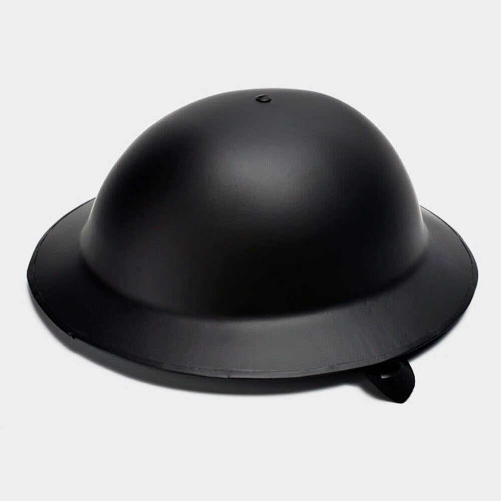 WWII WW2 UK British Army Helmet MK2 Military Steel Helmet Black Outdoor