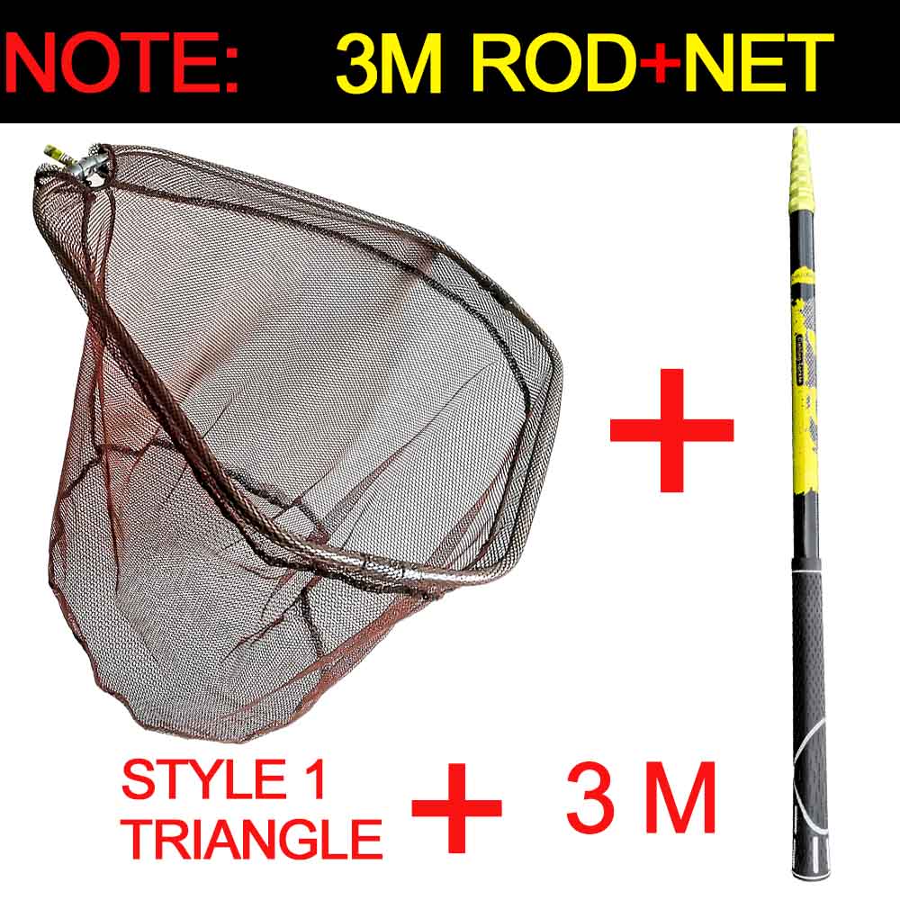 ultralight  Portable carbon Triangle Folding Fishing Net Fly Hand Dip Casting Net Fishing Tackle Fishing Tank rakolovka hand Net