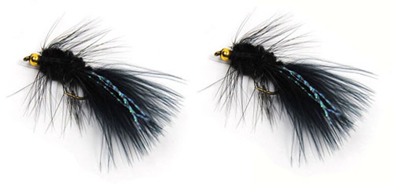 Vampfly 10PCS 8#Fishing Baits Soft Hackle Woolly Bugger Streamer Flies Tail Trout Salmon Fly Fishing Lures
