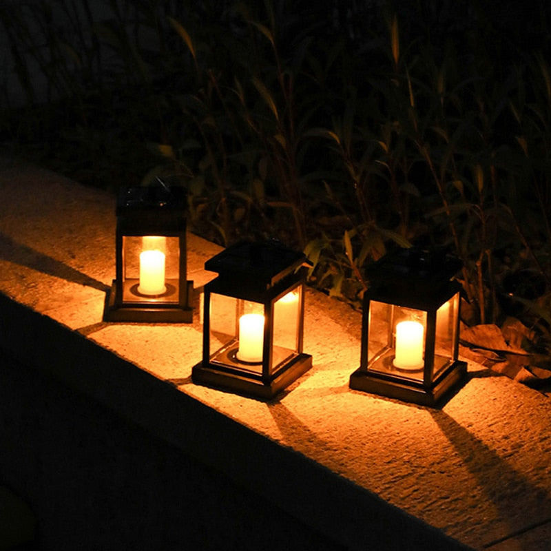Solar Palace Lantern Lawn Camping Decoration Landscape Courtyard Garden European-style LED Atmosphere Candle Light